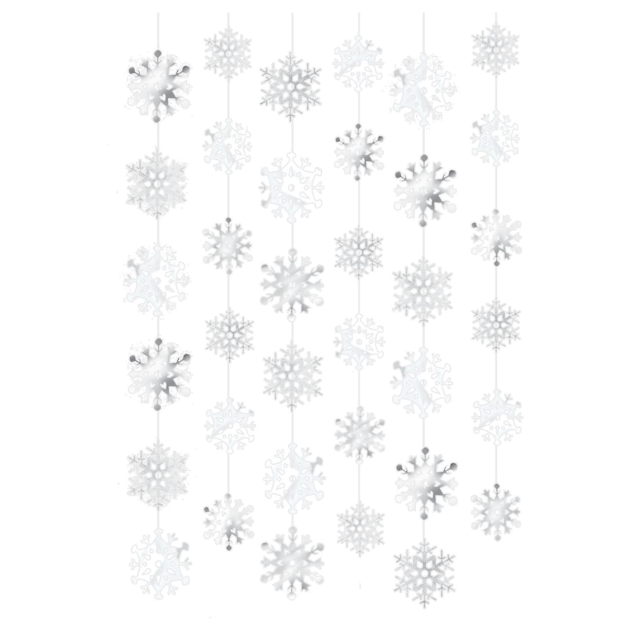 Christmas Snowflake String Decorations